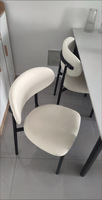 Chaise de salle à manger nordique moderne de luxe léger avec dossier, design simple pour café, maison, restaurant, négociation