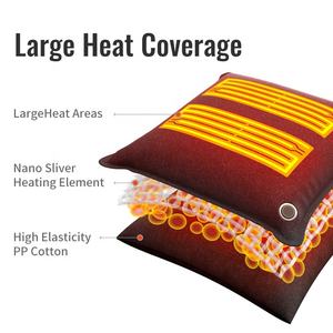Anjuny Premium <span class=keywords><strong>Comfort</strong></span> Heating Memory Hugging Cojín para asiento de coche Venta caliente Almohada de tela cuadrada de lujo para Hotel Car Home - Product Image 2