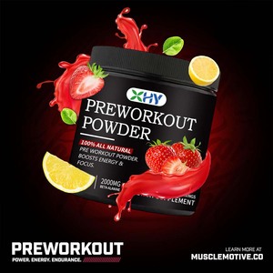 OEM GORILLA chế độ Pre-Workout bột chất điện giải năng lượng bổ sung BCAA Creatine Koffein dâu hương vị cho thể thao dinh dưỡng - Product Image 6