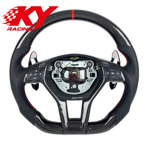 Volante personalizado de fibra de carbono forjado con pantalla LED para Mercedes Benz AMG W204 W205 W212 W213 W217 W218 a B C E CLS GLC 2011 - Product Image 1