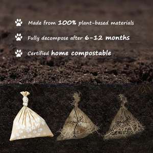 Bolsas para excrementos de perro antibacterianas, impermeables, biodegradables, impresas en flexografía, con asa tipo chaleco, material PLA, para artículos para mascotas, gran éxito de ventas. - Product Image 6