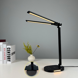 โคมไฟตั้งโต๊ะ lampada da scrivania A <span class=keywords><strong>LED</strong></span> lampada de msia พร้อมที่ชาร์จแบบไร้สาย - Product Image 2