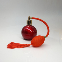 100ml forme ronde bouteille en verre de parfum avec ampoule d'atomiseur de jet
