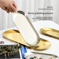 Assiette plate de style coréen pour barbecue, plateau à dessert doré, vaisselle de cuisine coréenne, couleur unie, minimalisme moderne, pour les fêtes
