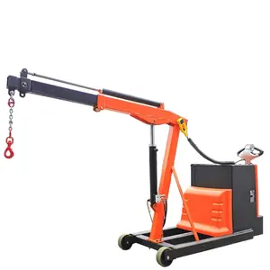 Explosive New Product Crane Lifting Equipment Mini Mobile Hydraulic Workshop Lift Crane with Hook Electric Chain Provided Gain