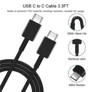 Cable de Carga Rápida USB <span class=keywords><strong>Tipo</strong></span> <span class=keywords><strong>C</strong></span> PD para Galaxy Note 10 20 S21 S22 S23 S24 S25 S26, Cable <span class=keywords><strong>Tipo</strong></span> <span class=keywords><strong>C</strong></span> a <span class=keywords><strong>Tipo</strong></span> <span class=keywords><strong>C</strong></span> - Product Image 4