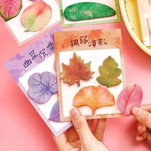 <b>Creative</b> Student <b>Gift</b> High-Value Simulation Leaf Sticky Notes for Back-to-School Season Essential for Memos and Messages - Product Image 4