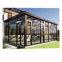 Cadre en aluminium métallique Jardin d'hiver Casa Sunroom Glass Shed House Outdoor Greenhouse