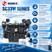 Moteur de propulsion marine turbo SDEC SC33W880CA2 640 kW 870 CV 1500 tr/min 32,8 L pour navires de transport de marchandises et de pêche commerciaux