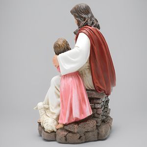 تماثيل دينية كاثوليكية مخزنة ديكورات مسيحية من الراتينج للكنيسة تمثال أطفال من اليسوع قابل للتخصيص لهدايا الأطفال - Product Image 5