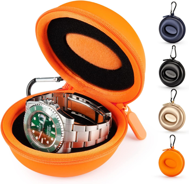 Customized Logo Water-Proof EVA Storage Watch Box Portable Zipper Closure Wholesale Reusable Watch Holder Case