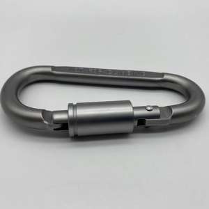 คลิปคาราไบเนอร์รูปไข่สำหรับกิจกรรมกลางแจ้ง/กระเป๋าเป้ JS Custom น้ำหนักเบา 12KN แบบเกลียวล็อค อลูมิเนียมอัลลอยด์ Jinsong คาราไบเนอร์ 100 ชิ้น 20.4 กรัม - Product Image 3