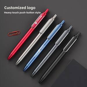 カスタムロゴ高美容引き込み式ジェルペンレトロカラーウォーターペン0.5mmハイエンドプラスチック広告ペンオフィス用 - Product Image 5