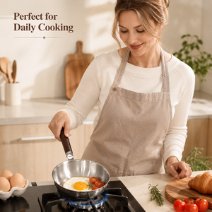 304 Stainless Steel 13cm Mini Omelette <strong>Pan</strong> <strong>Egg</strong> Frying <strong>Pan</strong> 3 Layers Compound Steel Non Stick Pot Small Cookware Sets with Handle - Product Image 6