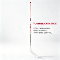 Bâton de hockey sur glace pour adulte, entraînement et match, fibre de carbone, taille personnalisée 60/62 pouces, léger, durable, tissage manuel, fabrication OEM