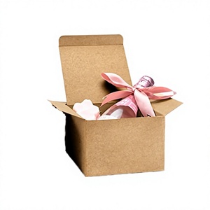Folding Kraft Paper Gift Box Divider Recyclable Vanishing Stamping for <b>Chocolate</b> Candy Dessert Packaging Valentine's Day - Product Image 3