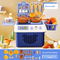 Ensemble de Jouets de Cuisine pour Enfants, Cuisinière à Induction de Simulation, Vaisselle de Cuisine, Table de Jeux pour Garçons et Filles