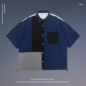 <span class=keywords><strong>2020</strong></span> nouvelle <span class=keywords><strong>tendance</strong></span> épissure blanc Hip Hop décontracté à manches courtes T-shirt et <span class=keywords><strong>costume</strong></span> court hommes et femmes - Product Image 5