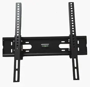 Suporte de montagem de parede para tv, capacidade de carga e 400x400 vesa fixa 26 a 55 polegadas, tela plana para tv até 88 lbs, charme preto