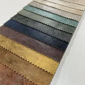 100 polyester synthetic leather like bronzed velvet fabric for sofa upholstery furniture home textile