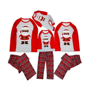 Professionele Fabrikant Katoen Lange Mouw Familie Kerst Pyjama Ouder-kind Kind Outfit Kleding