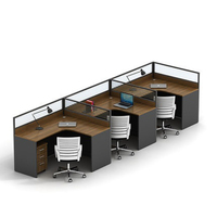 Bureau d'ordinateur modulaire moderne et écologique en métal avec écrans de séparation pour postes de travail exécutifs – Prix de gros bas