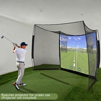 Filet de simulateur de golf de qualité supérieure pour plusieurs sports, filet de simulateur de golf, filet de softball, écran d'impact portable