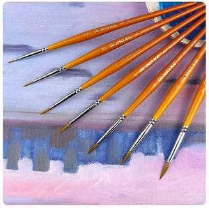 Modèle détaillé de pinceaux 7 pièces pour acrylique, <span class=keywords><strong>gouache</strong></span>, huile, tempera, émail et <span class=keywords><strong>peinture</strong></span> de visage - Product Image 4