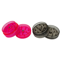 Offre Spéciale – Moulin à Herbes Manuel en Plastique 2 Pièces, 30 mm, 2 Couches, Personnalisable, Coloré, avec Logo OEM, Style Moderne, Portable, Haute Qualité