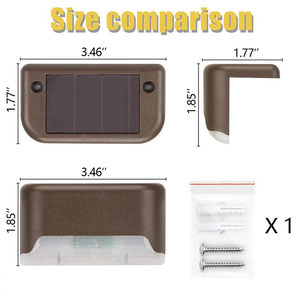 Lampes solaires LED pour allée de jardin Kanlong, alimentées par énergie solaire, étanches, pour extérieur - Product Image 5