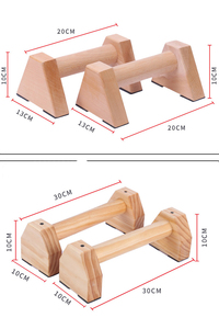 Wood <strong>Parallettes</strong> <strong>Bars</strong> Push up <strong>Bar</strong> - Product Image 6