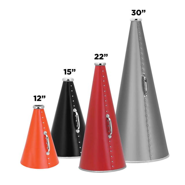 Customizable logo cheerleading megaphone for basketball, football, school, party, team rally, portable cheerleading megaphone