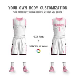 Maillot de basketball personnalisé 2526 en fibre de bambou 100% respirant et à séchage rapide, impression du nom et du numéro de l'équipe - Product Image 2