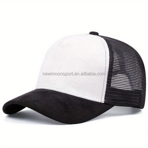 Casquette en maille avec logo brodé personnalisé, casquette de camionneur unisexe avec logo brodé personnalisé, casquette de baseball en coton à 5 panneaux avec étiquette privée - Product Image 5