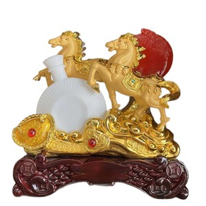Estante para vinos con forma de caballo, expositor de vinos, decoración para sala de estar, vitrina de vinos, artesanía china de plástico, regalo de inauguración, Feng Shui - Product Image 5