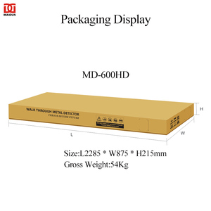 Taşınabilir endüstriyel kapı çerçevesi güvenlik vücut arama makinesi yüksek hassasiyet kararlılığı çok bölgeli <span class=keywords><strong>Metal</strong></span> dedektörü ile yürümek - Product Image 5