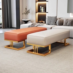 Taburete nórdico <span class=keywords><strong>de</strong></span> lujo para cambiar zapatos, banco para guardarropa, puerta, <span class=keywords><strong>pie</strong></span> otomano para dormitorio, <span class=keywords><strong>cama</strong></span>, ropa ligera, sofá, taburete trasero - Product Image 6