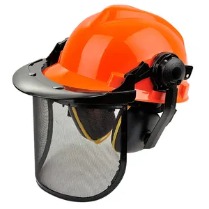 GuardRite 可调式林业头盔与遮阳板和耳罩 CE 标准