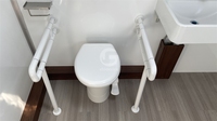 Remorque WC mobile ADA, toilettes mobiles extérieures, remorque de toilettes portables, taille personnalisée, remorque WC de luxe, usine
