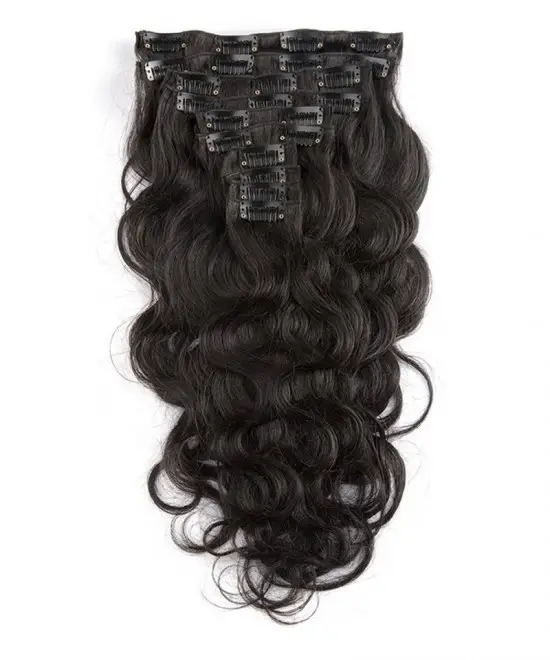 100% Clip In Human Hair Extensions 10a Remy Hair Brazilian Hair Body Wave All Colors Clip Ins