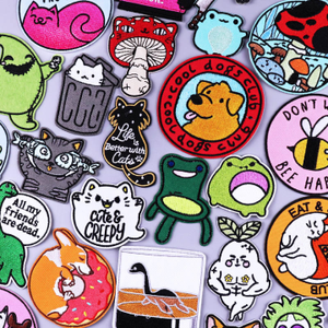 Patchs thermocollants personnalisés en gros, motifs mignons de chats/animaux de dessin animé, prix d'usine, patchs brodés pour vêtements, badges, chapeaux - Product Image 3