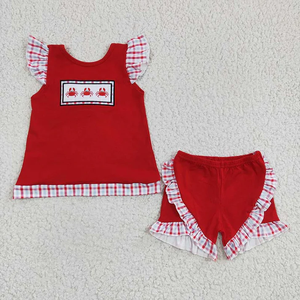 Conjuntos de Verano para Bebés y Niños Pequeños, Pantalones Cortos Bordados con Cangrejo, Conjunto de 2 Piezas, Ropa Infantil de Boutique al por Mayor - Product Image 2
