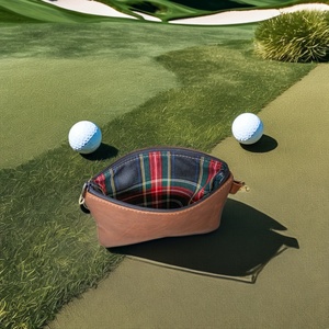 กระเป๋าใส่ของมีค่าสำหรับกอล์ฟหนังแท้แบบมีซิป พร้อมที่ใส่ที  กระเป๋าเก็บลูกกอล์ฟแบบสั่งทำพิเศษ - Product Image 4