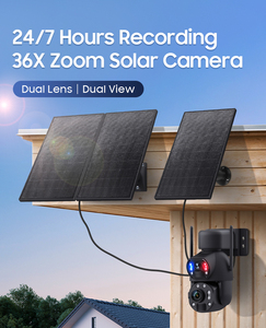 Cámara Solar con Grabación <span class=keywords><strong>de</strong></span> Video 24/7, <span class=keywords><strong>Zoom</strong></span> 36X, 30W, Exterior, Doble Lente, <span class=keywords><strong>Zoom</strong></span> Óptico <span class=keywords><strong>de</strong></span> 6MP, IR 100M, CCTV, Seguridad, Impermeable, 4G, WIFI, PTZ - Product Image 3