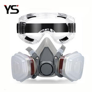 Set de Respirador de Media Cara YS Completo con Gafas Protectoras y Filtros, Certificado CE, para Pintura, Soldadura y Trabajo Industrial - Product Image 1