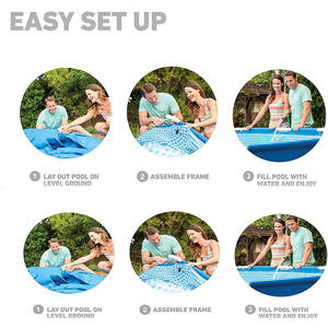 Piscine hors sol rectangulaire <span class=keywords><strong>Intex</strong></span> 28202 durable 3,05 m * 76 cm pour jardin, en PVC, pour enfants - Product Image 2