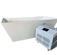 Filtre ovale de refroidisseur d'eau de baignoire plongeante froide de bain de glace d'intérieur/extérieur de vente directe d'usine pour la salle de bains physique des athlètes adultes