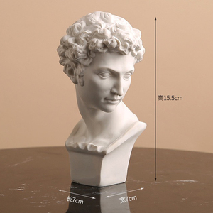 Tác phẩm điêu khắc nghệ thuật phong cách Bắc Âu nhựa nổi tiếng Hy Lạp bức tượng Roman Bust David Venus tượng cho Máy tính để bàn trang trí phòng thu trang trí nội thất - Product Image 4