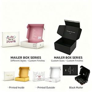 Custom <b>Pink</b> Mailer <b>Boxes</b> Rigid Paperboard Packaging <b>Gift</b> and Craft Shipping <b>Boxes</b> - Product Image 4