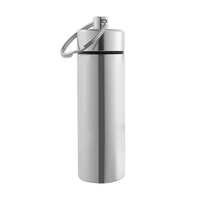 Porte-clés mini-bouteille en aluminium, production en gros usine - Design vintage, étanche, motif dessin animé, tendance